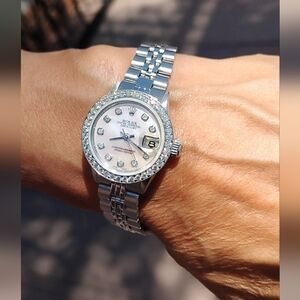 Rolex Ladies Datejust 26mm MOP diamond steel 6919